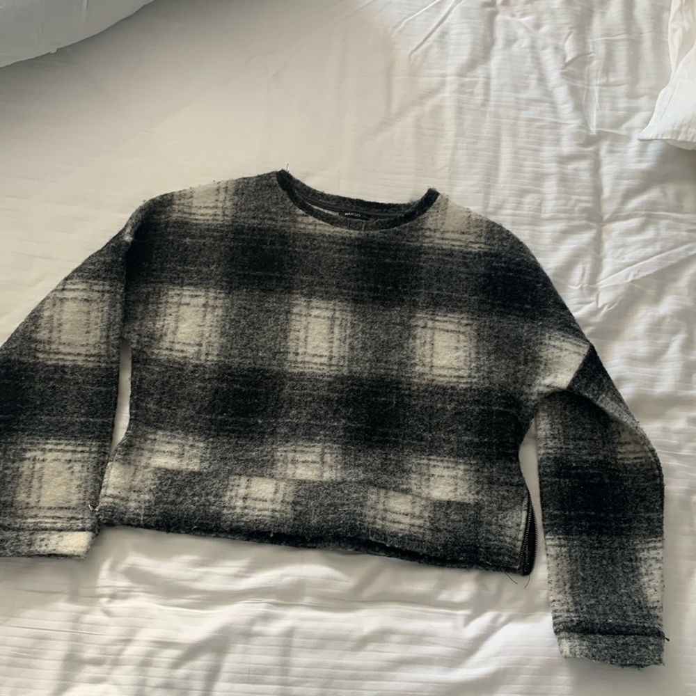 Mango checked top